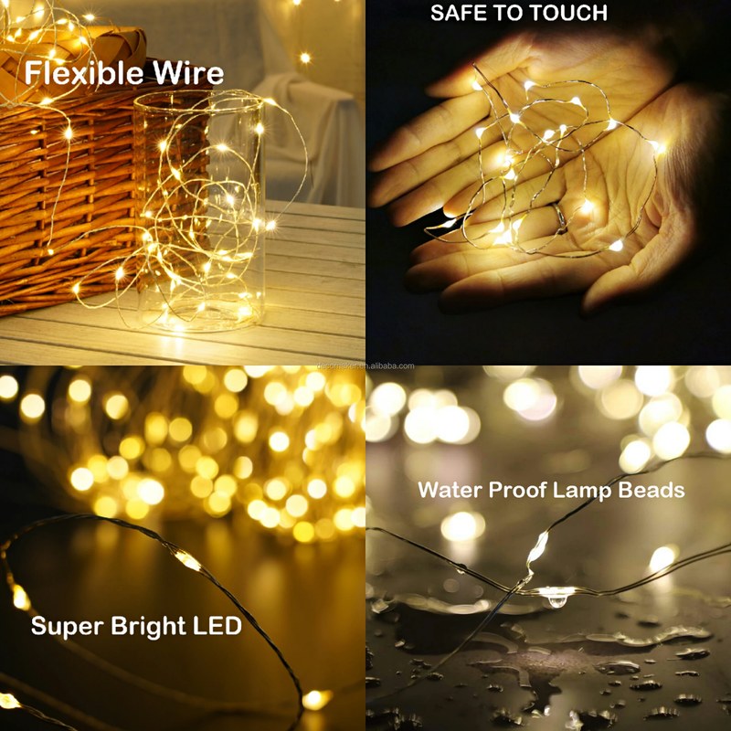 IP20 3AA-Copper wire light