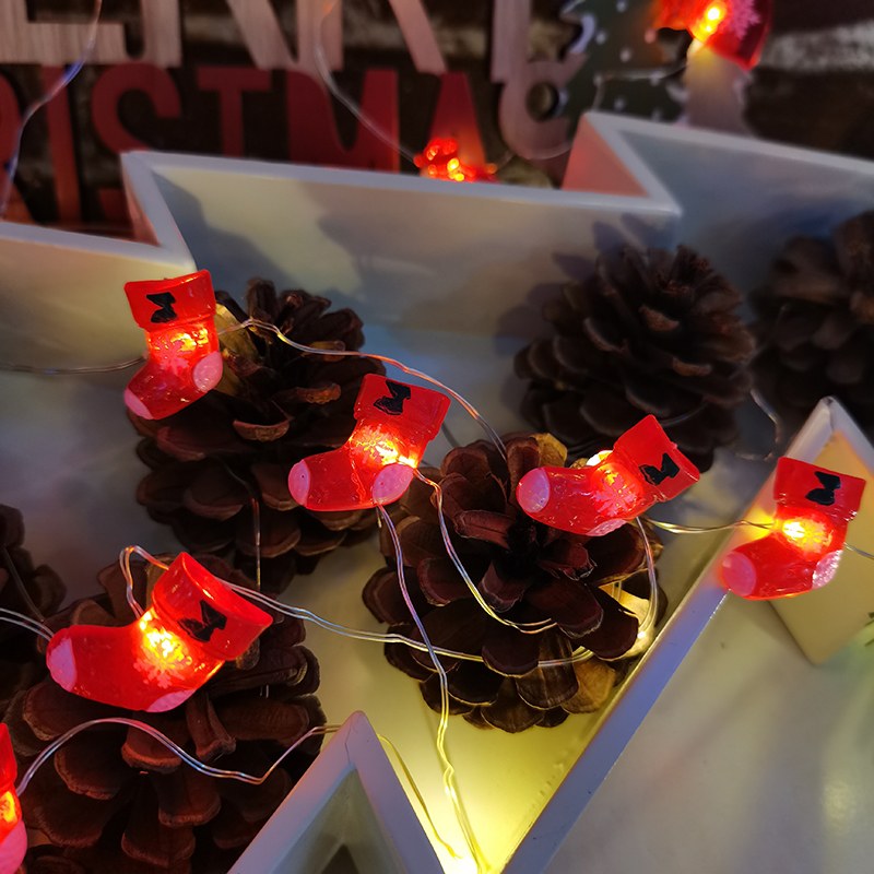 Copper wire light-Christmas stocking