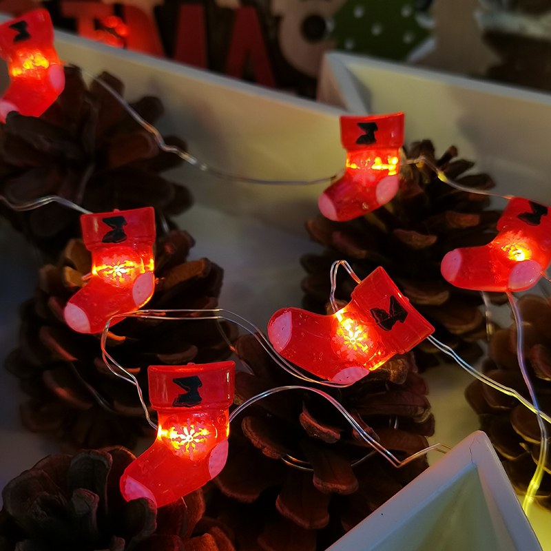 Copper wire light-Christmas stocking
