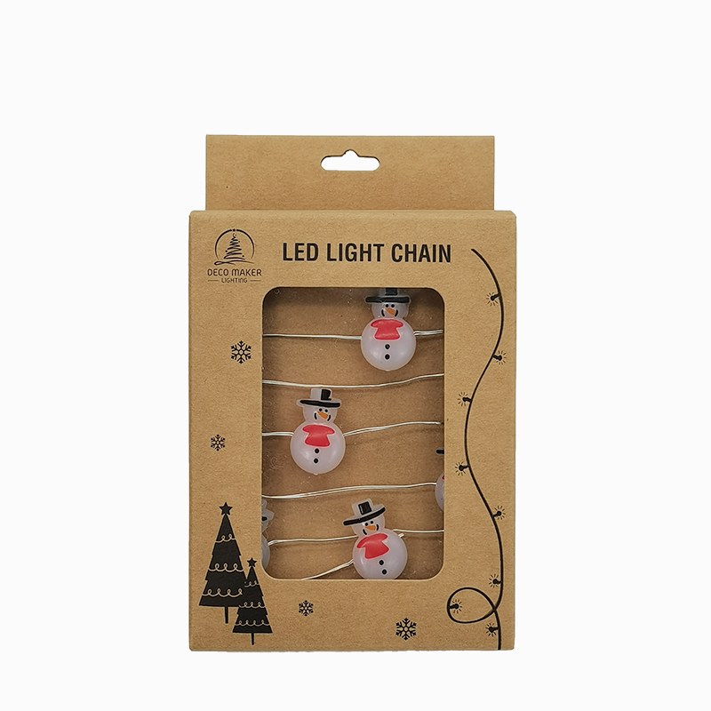 Copper wire light-Snowman