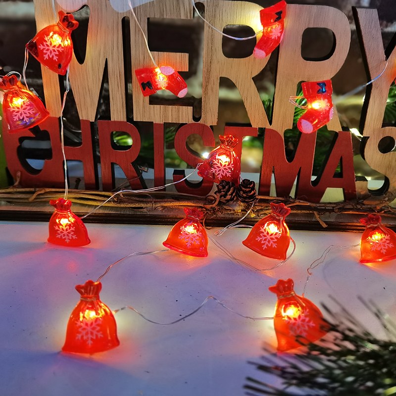 Copper wire light-Christmas gift bag