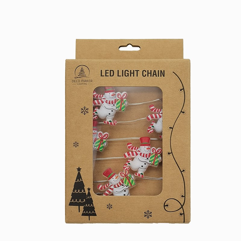 Copper wire light-Snowman