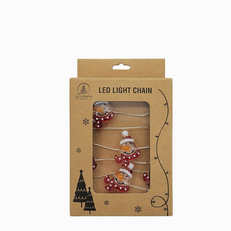 Copper wire light-Snowman