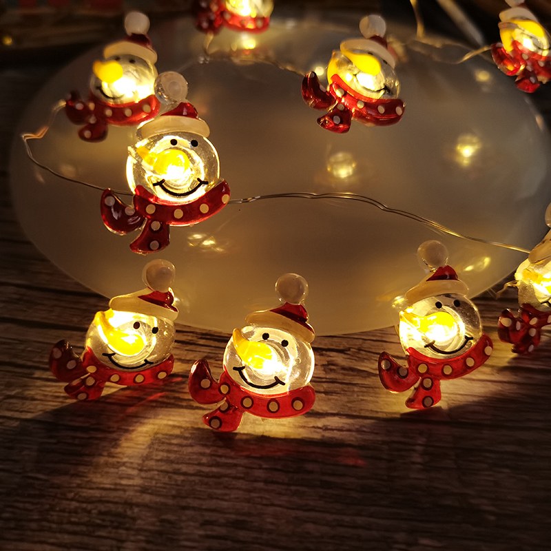 Copper wire light-Snowman