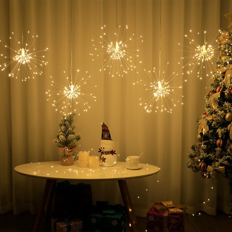 Firework copper wire LED light