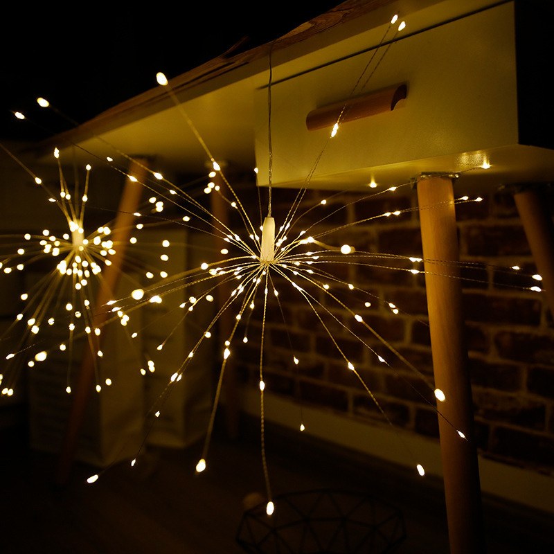 Firework copper wire LED light