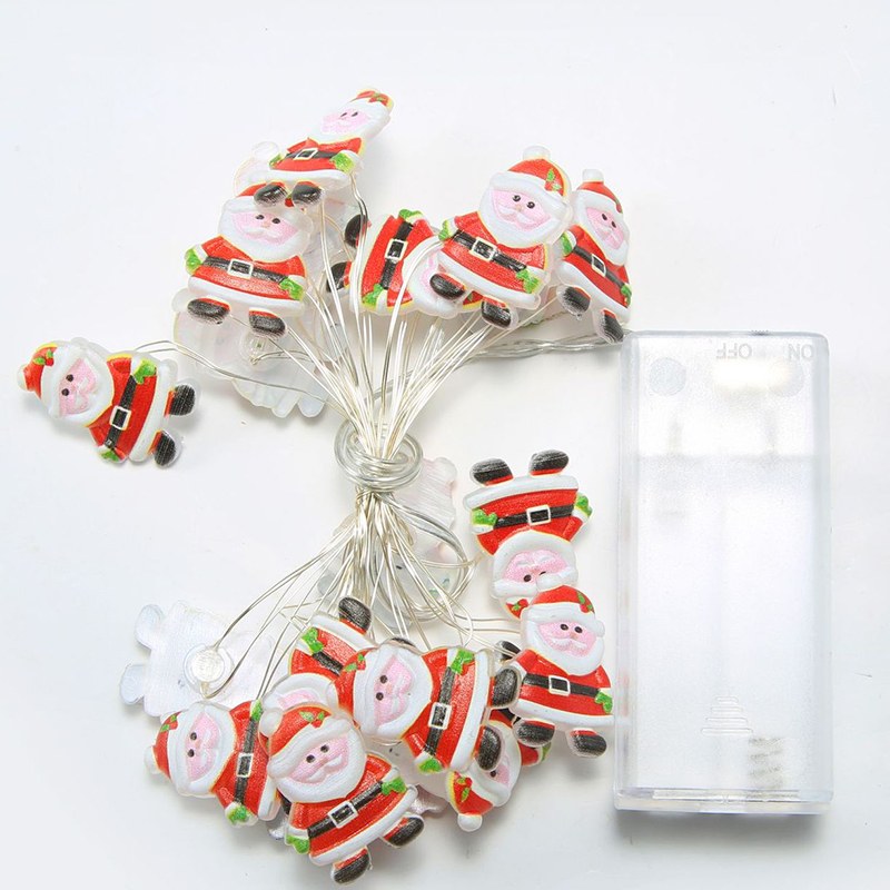 2AA Christmas series copper wire light-Santa Claus