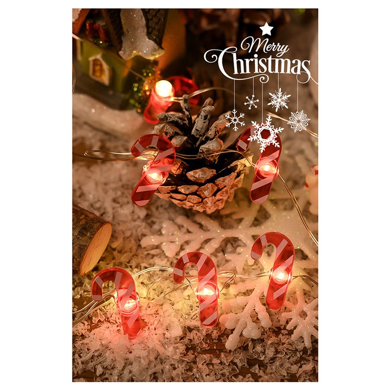 2AA Christmas series copper wire light-candy cane