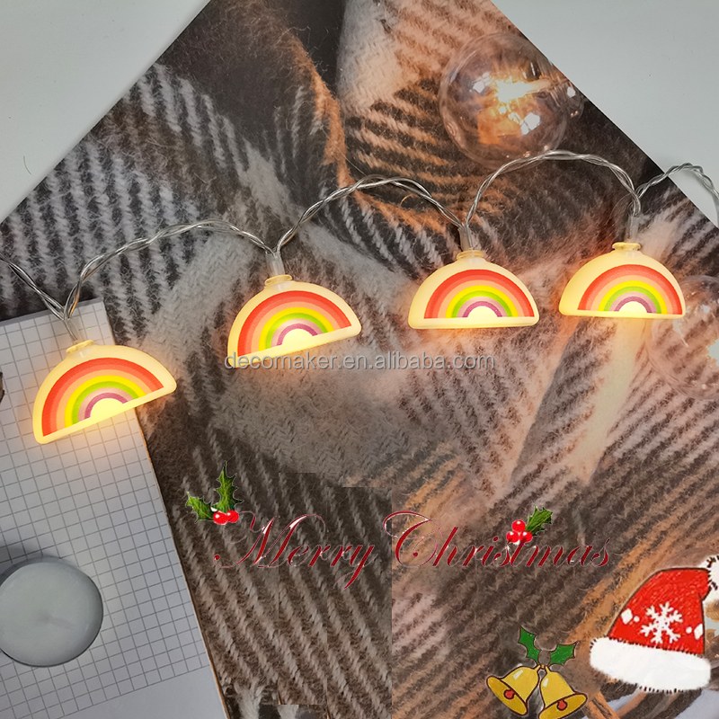 Christmas string lights-plastic rainbow
