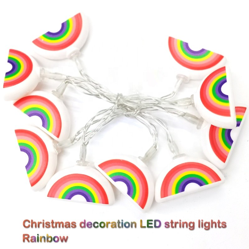 Christmas string lights-plastic rainbow