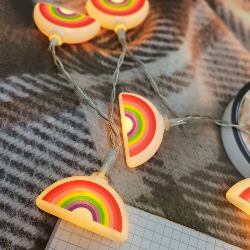 Christmas string lights-plastic rainbow