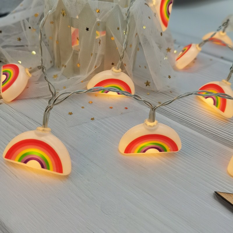 Christmas string lights-plastic rainbow