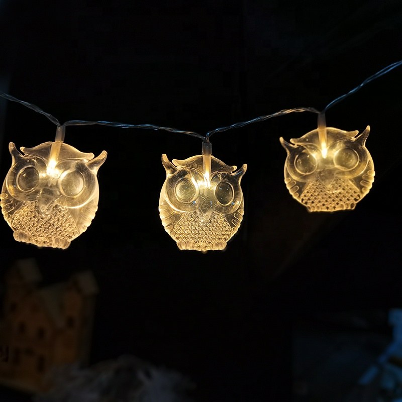 Christmas string lights-plastic owl
