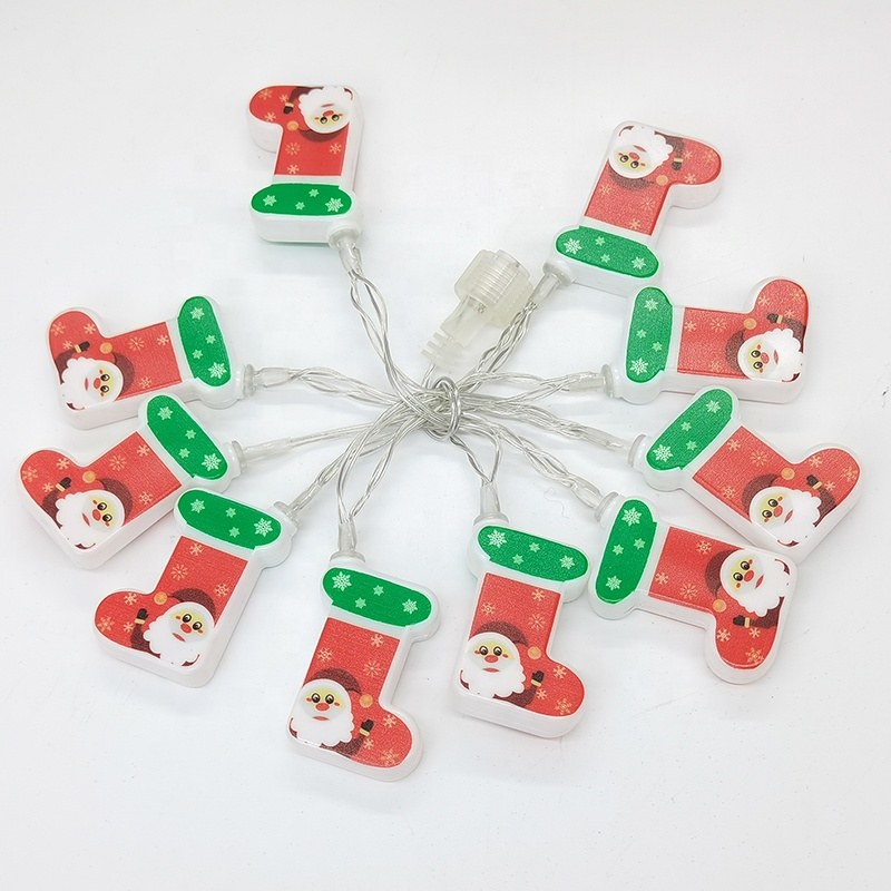 Christmas string lights-christmas socks