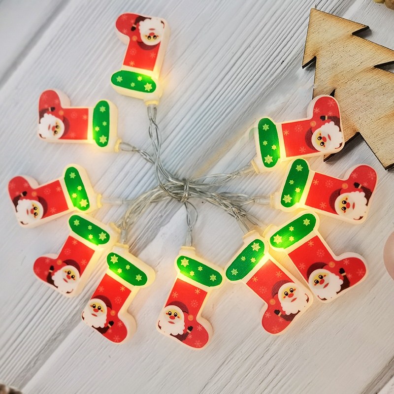 Christmas string lights-christmas socks