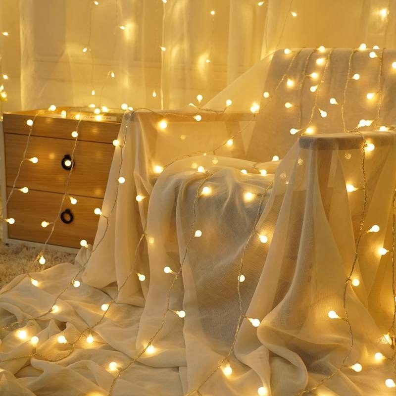 Solar Dual Purpose String Light With-PP balla