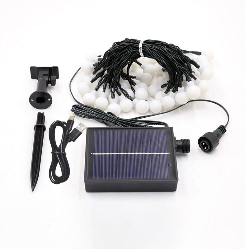 Solar Dual Purpose String Light With-PP balla