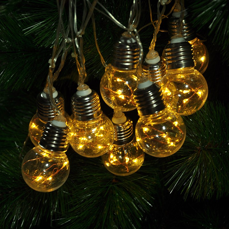 2020 Holiday Christmas Wedding Party Bulb decos String Lights for Home Decoration
