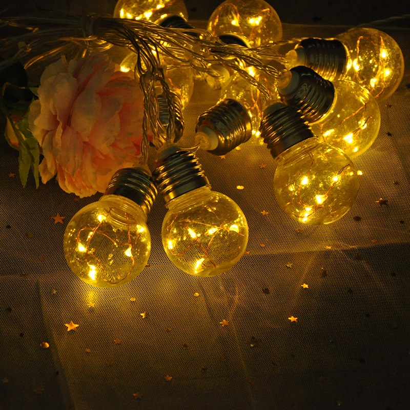 2020 Holiday Christmas Wedding Party Bulb decos String Lights for Home Decoration