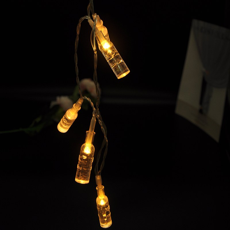 christmas bottle decos string fairy light for home decoration