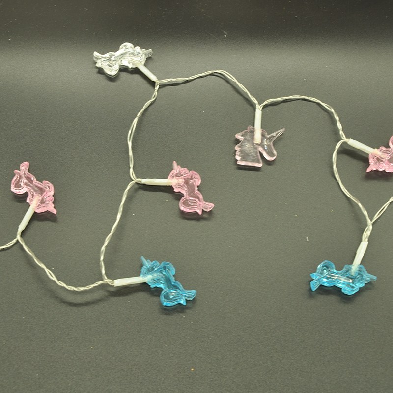 christmas unicorn shape decorative string light for holiday party
