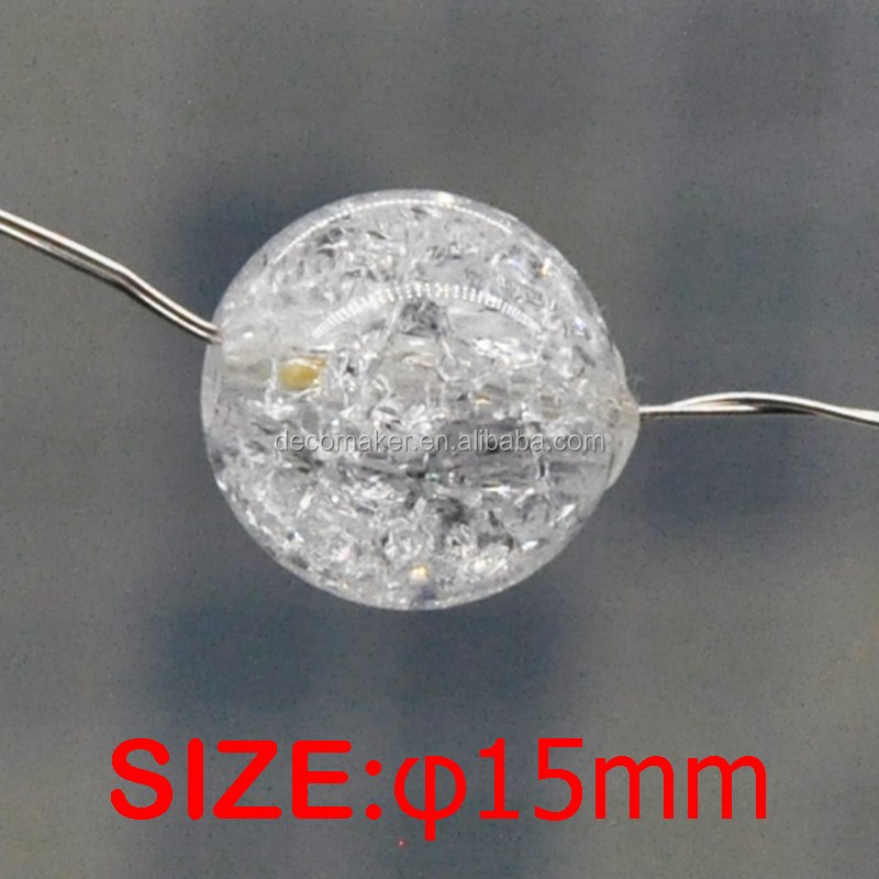 2020 christmas LED Indoor Outdoor Crackle balls Decoration 2AA Battery String Fairy Lights for room party shop and Window