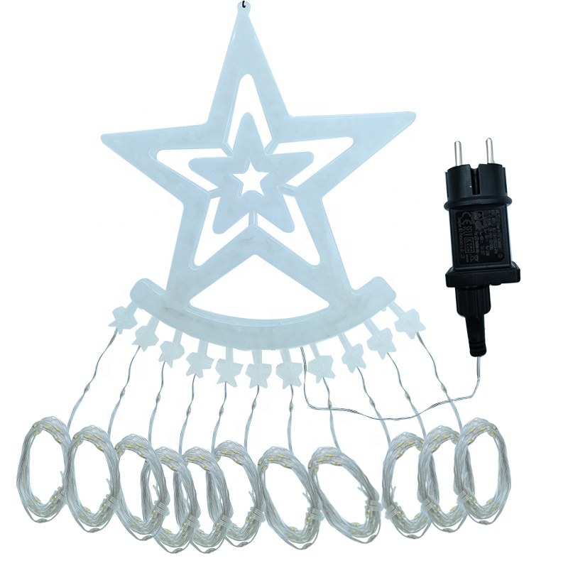 8 functions Christmas Tree curtain String Lights