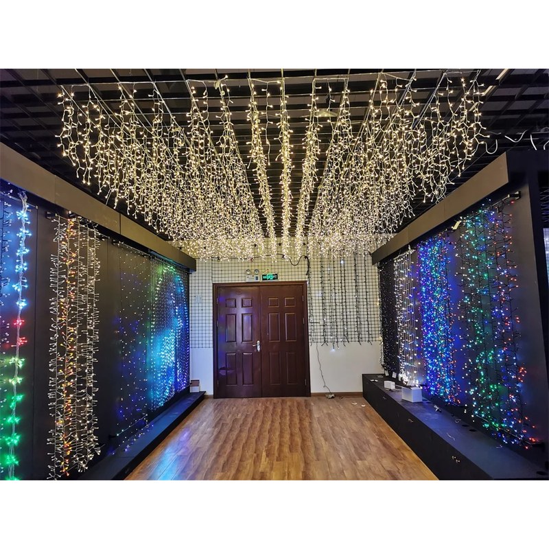 DCL-LED curtain white & blue