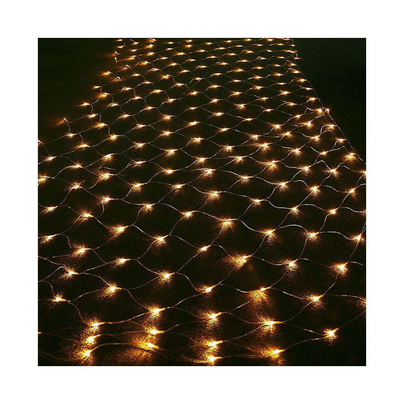 LED Outside Warm White Christmas Net Lights