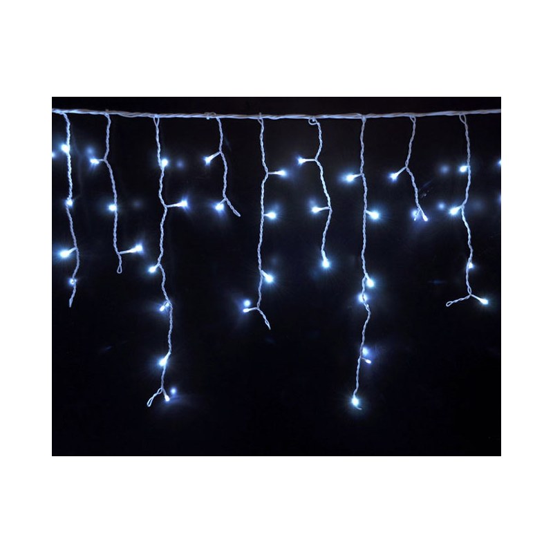 Outside Christmas Decorative White Icicle Lights