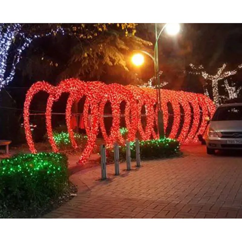 Outdoor Wedding Lights Heart Shape Light Arches