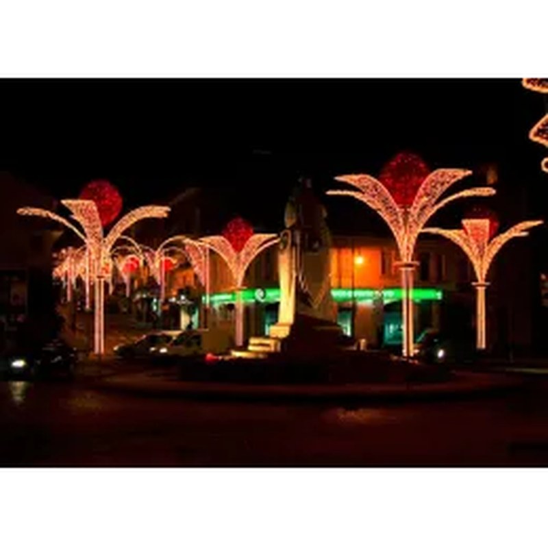 Bright Christmas White Stars for Yard Decoration
