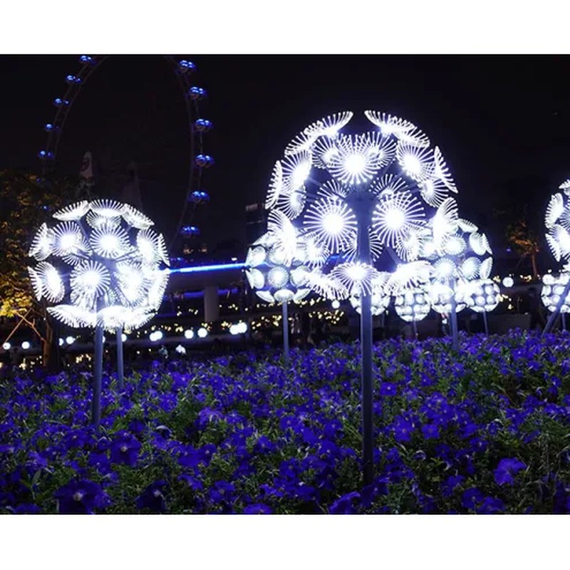 Large Outdoor Decorative LED Dandelion Lights
