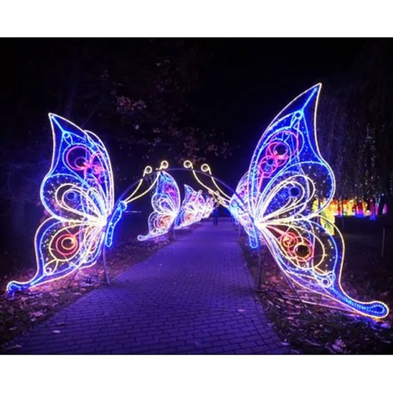 Unusual Outdoor Christmas LED Light Butterfly
