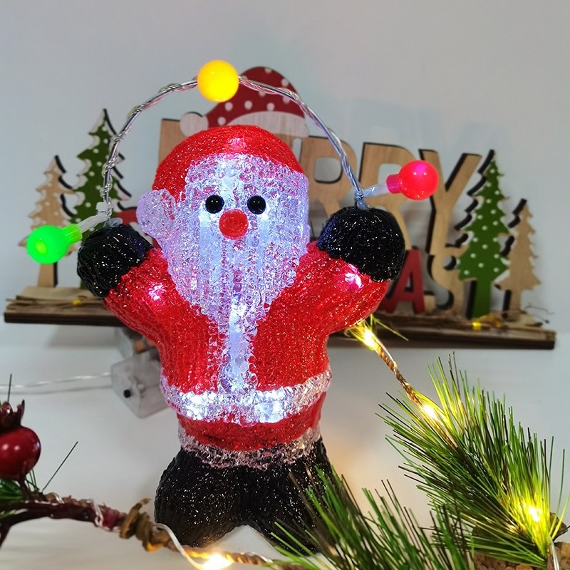 Acrylic LED Motif Light-Santa Claus