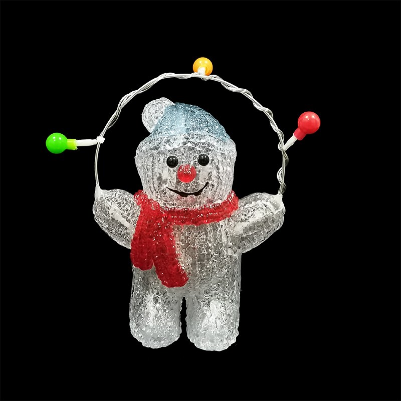Acrylic LED Motif Light-snowman
