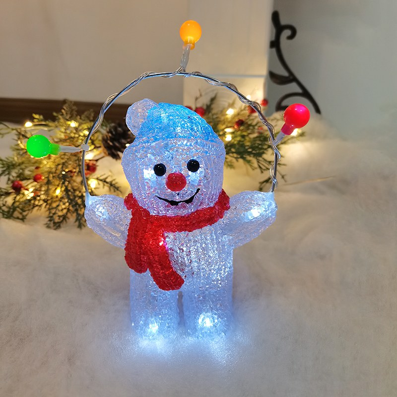 Acrylic LED Motif Light-snowman