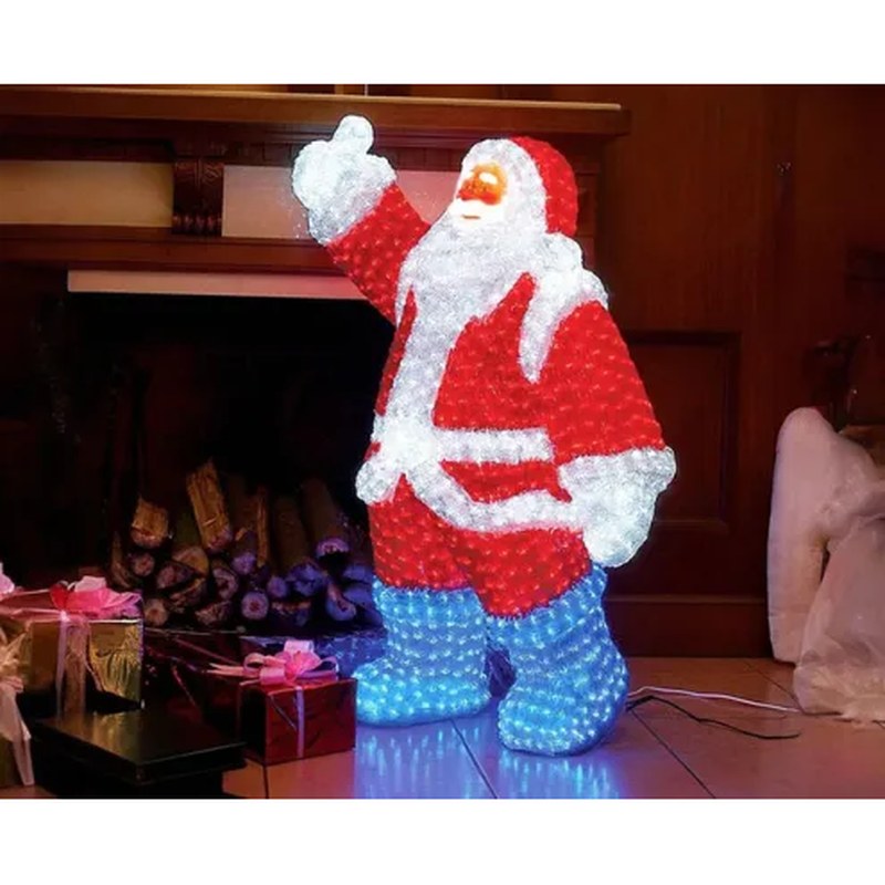 Christmas Decorative Acrylic LED Santa Claus