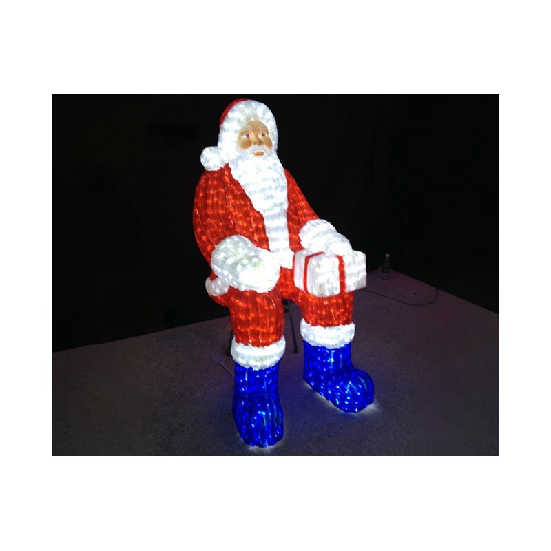 Christmas Decorative Lighted Sitting Santa Claus