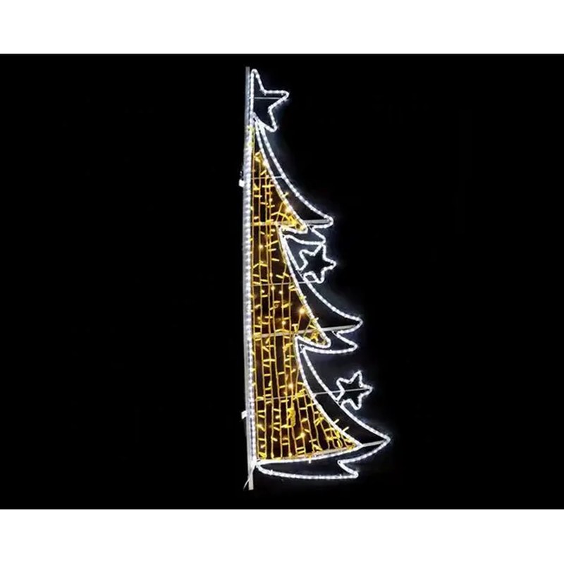 Red and Warm LED Christmas Lights for poles