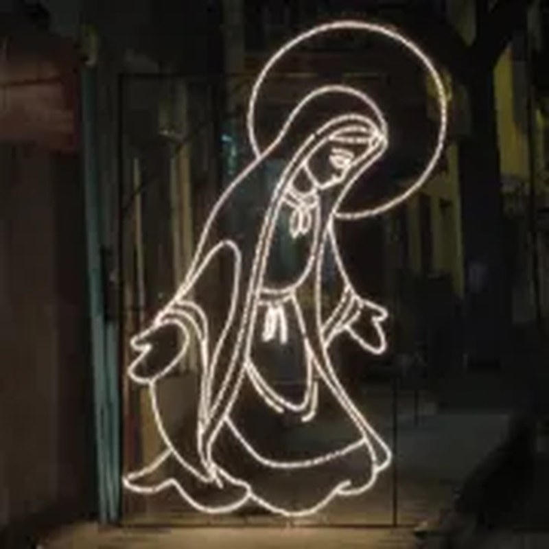 Lighted Nativity Scene Outdoor Virgin Mary