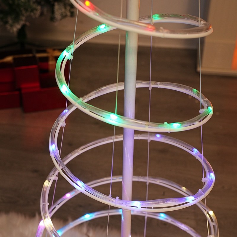 Smart pixel spiral christmas tree light with Remote control- USB,1.2m/1.5m/1.8m height