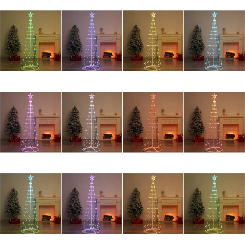Cone pixel tree light with Remote control- USB,1.2m/1.5m/1.8m height