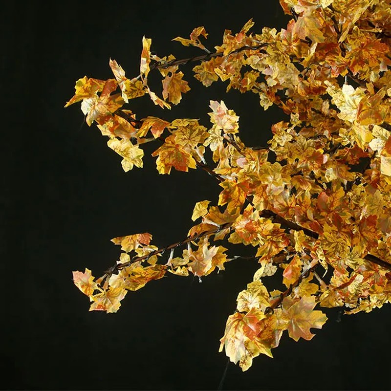 Holiday Decorative Warm White LED Maple Trees
