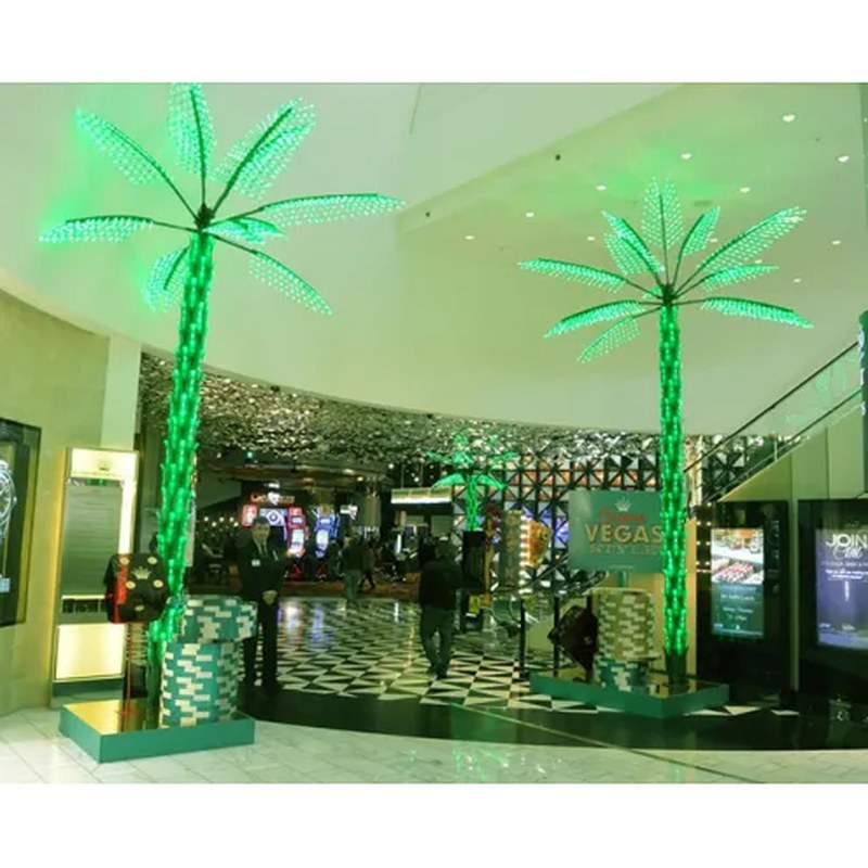 Green LED Palm Trees for Indoor Decoration