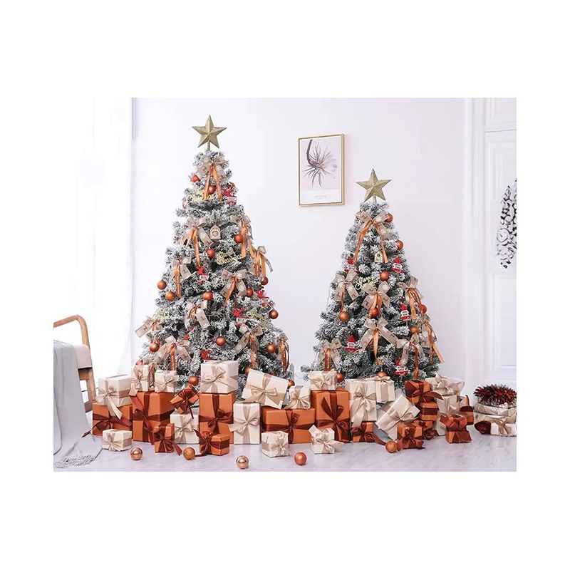 Decorated Flocked Christmas Trees Wholesale