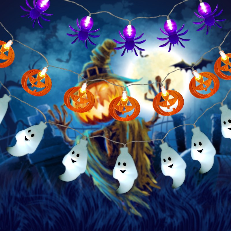 Halloween series LED string light with decos