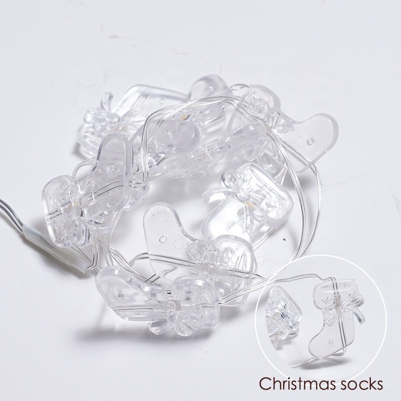 PVC coated wire light-Christmas socks
