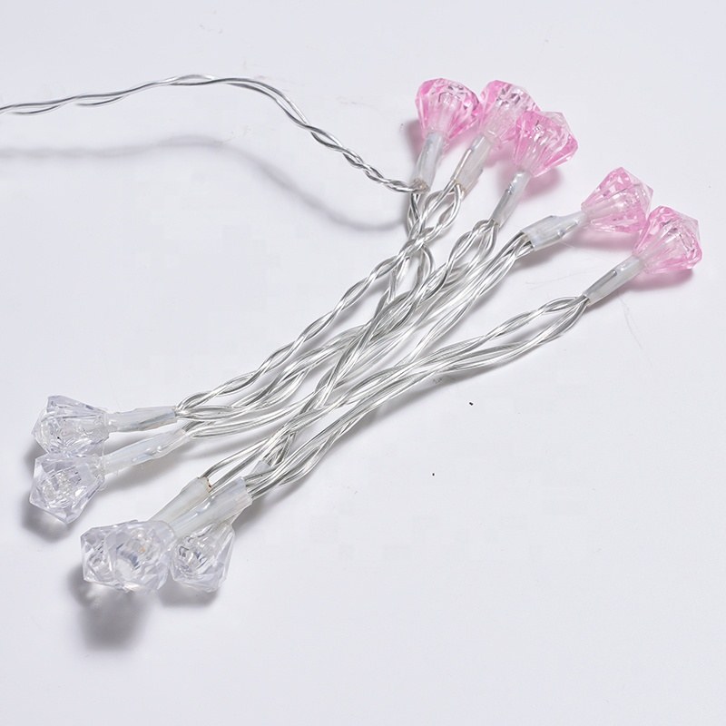 Christmas string lights-plastic Diamonds