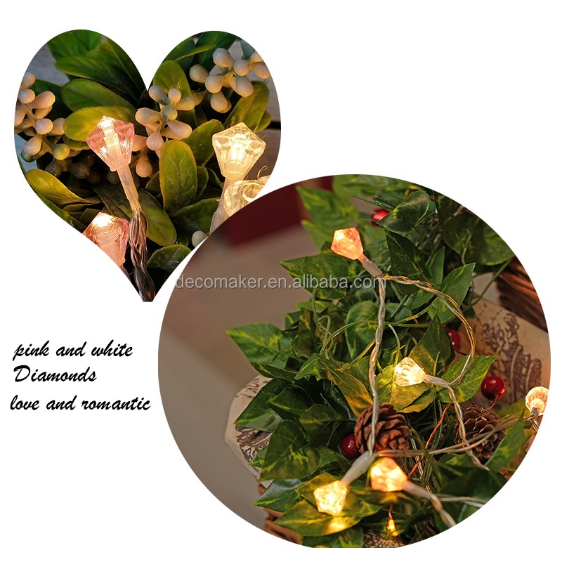 Christmas string lights-plastic Diamonds